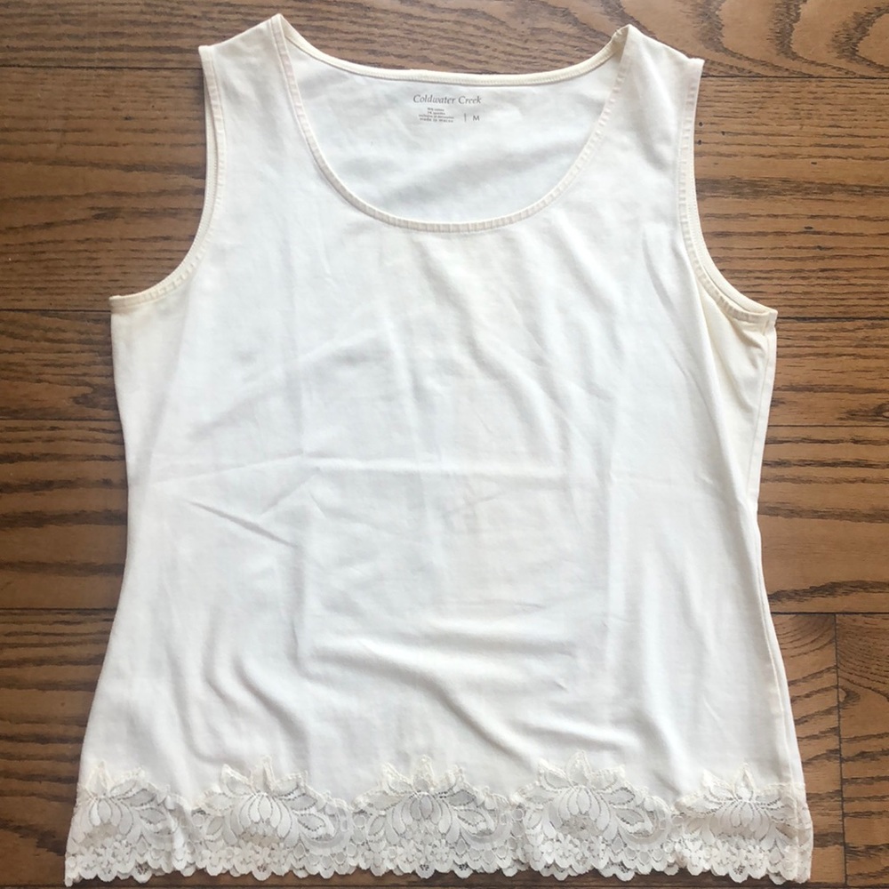 Coldwater creek cream colored tank